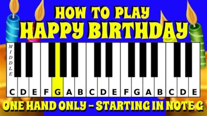 How to play happy birthday on keyboard