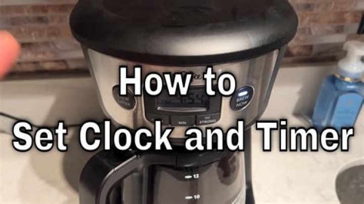 How to set timer on mr coffee